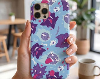 Sött Ghost Poke iPhone-skal för iPhone 17 16 15 14 13 Pro Max Mini XR XS 7 8 Plus Samsung S22 S23 S24 S25 Ultra A26 Google Pixel 8 9 10