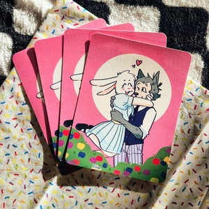 Haru & Legoshi Beastars Print || Small Postcard Print