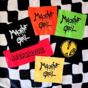 Machine Girl Logo Patches || Screen Printed Band Logo Fabric Patch