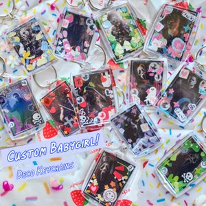 Build-Your-Own Deco Bbgrl Keychain || Custom Deco Video Game/Fandom Acrylic Keychain