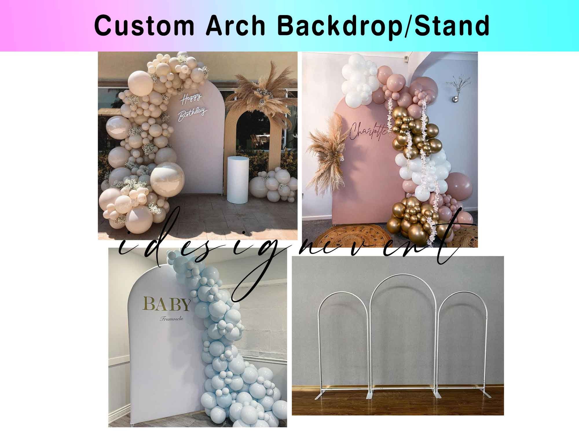 Arched Backdrop stand Chiara Arch Wall Frame Stand for Birthday Baby S –  sensfunbackdrops