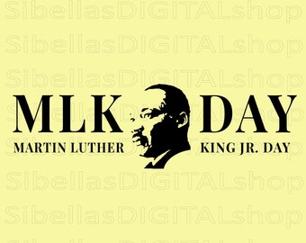 MLK Martin Luker King Jr Tag PNG, Martin selber mit viel Liebe zum Detail, minimalistischer MLK Tag Sublimationsdruck, sofortiger Download