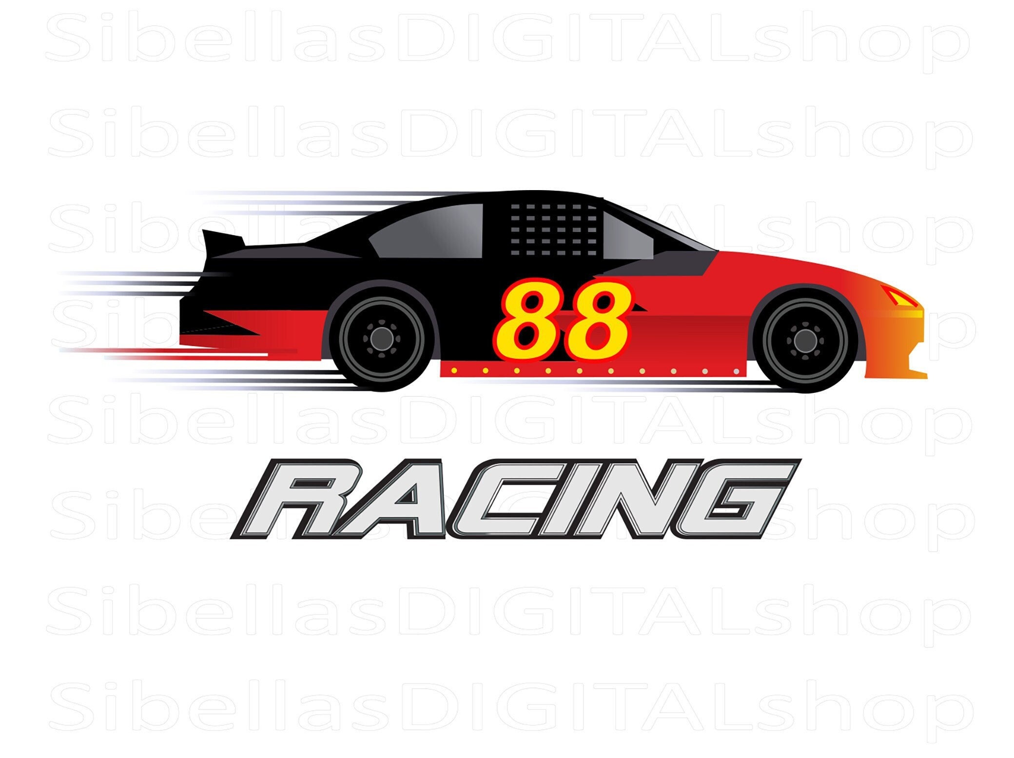 Nascar Race Car Clipart