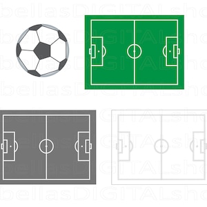 Soccer Football Field Printable - Soccer Coaching Players Diagram - Soccer Coach Gifts Instant Download