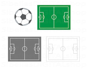 Fußball Fußball Feld zum Ausdrucken - Fußballcoaching Spieler Diagramm - Fußballtrainer Geschenke Sofort Download
