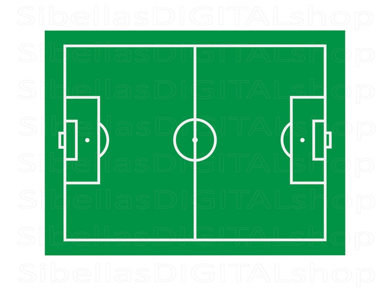 Soccer Football Field Printable Soccer Coaching Players Diagram Soccer ...