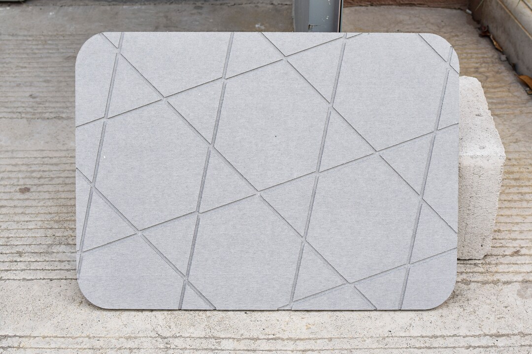 Engraving Custom Diatomite Stone Bath Mat, Quick Dry Bath Mat, Line 5