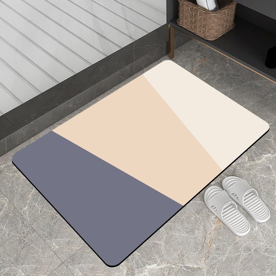 Alfombra de baño colorida súper absorbente con respaldo de goma resistente  a la suciedad alfombras de baño para baño antideslizante alfombra de baño  para ducha lavabo bañera -  México