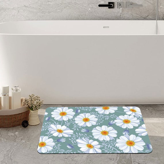 Bath Mat William Morris Memory Foam Honeysuckle Bathroom Art, Non Slip Shower  Mat, Large Soft Bath Mat, Bathroom Decor, Gifts 