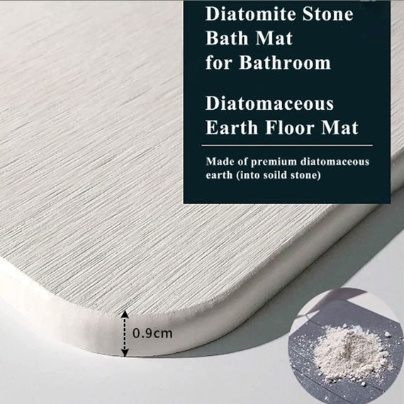 Alfombra de baño de piedra de diatomita personalizada con grabado