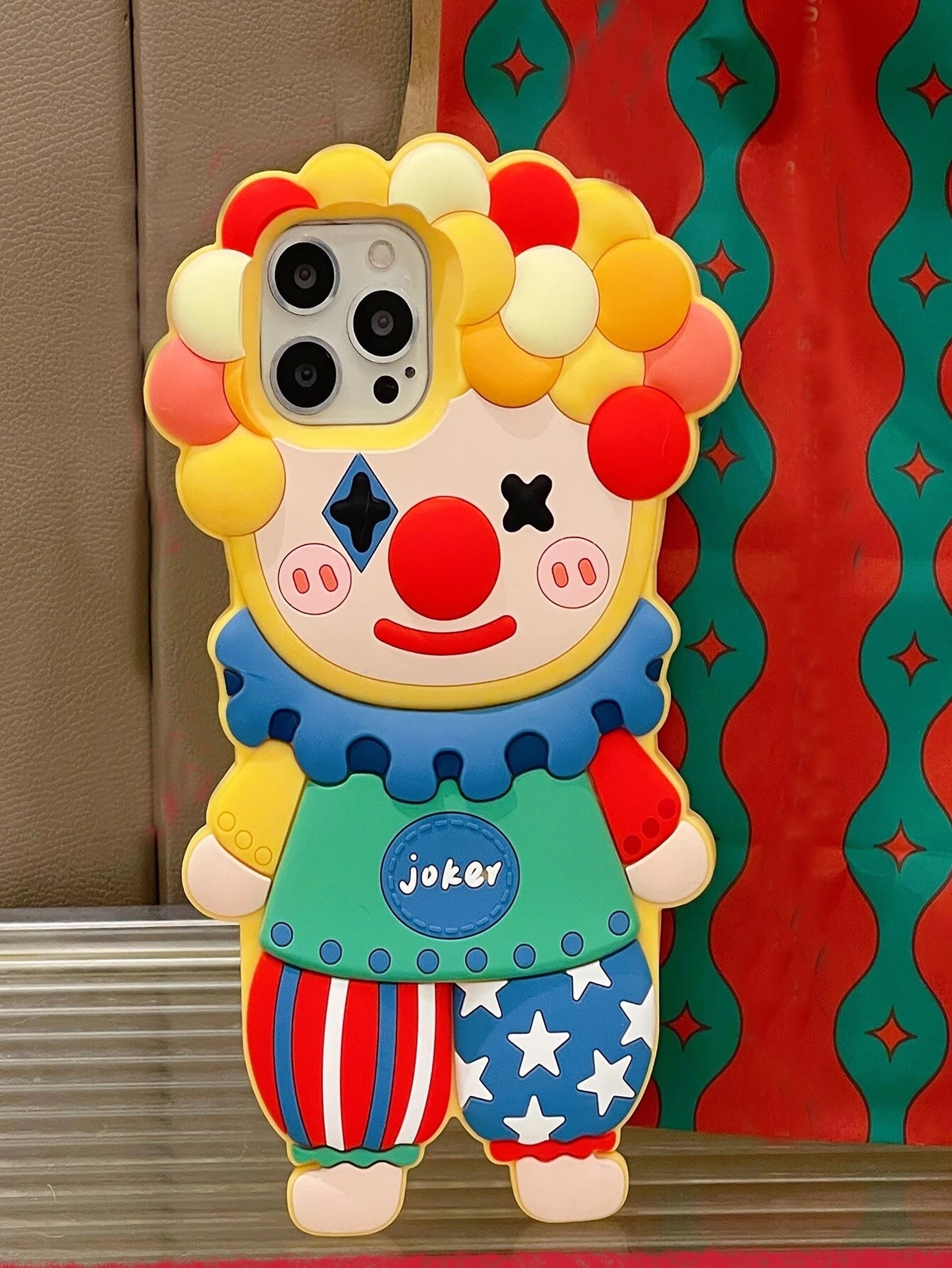 3D Cute Creative Funny Clown Phone Case for Iphone 14 13 12 Etsy