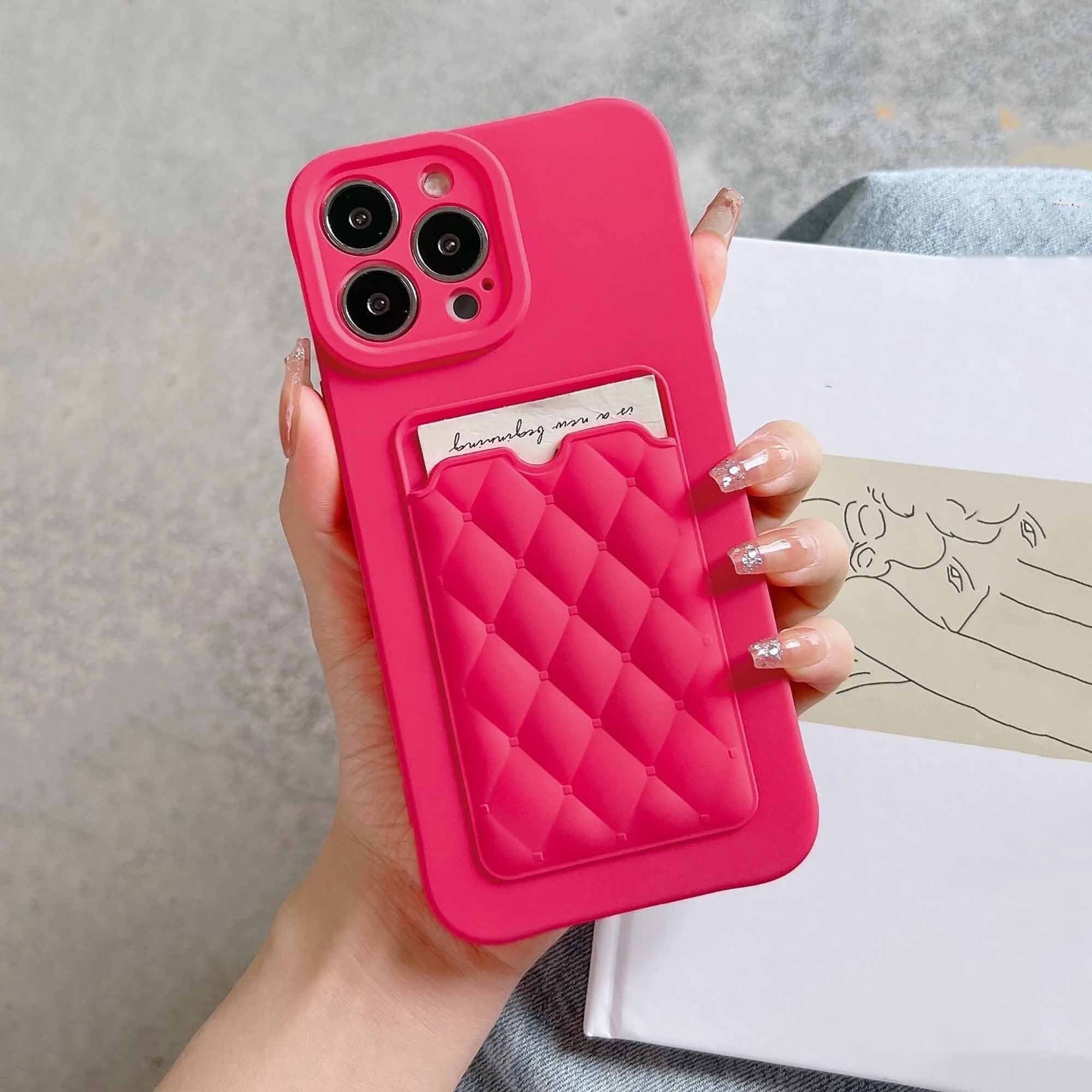 LUVLY- Designer Brand Inspired iPhone Case With Card Holder – JanCars  Accessories