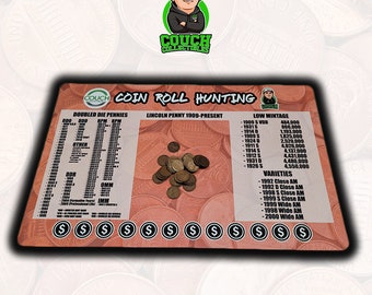 NEW Coin Roll Hunting Penny Mat - Soft Rubber Coin Sorting Mats from Couch Collectibles!
