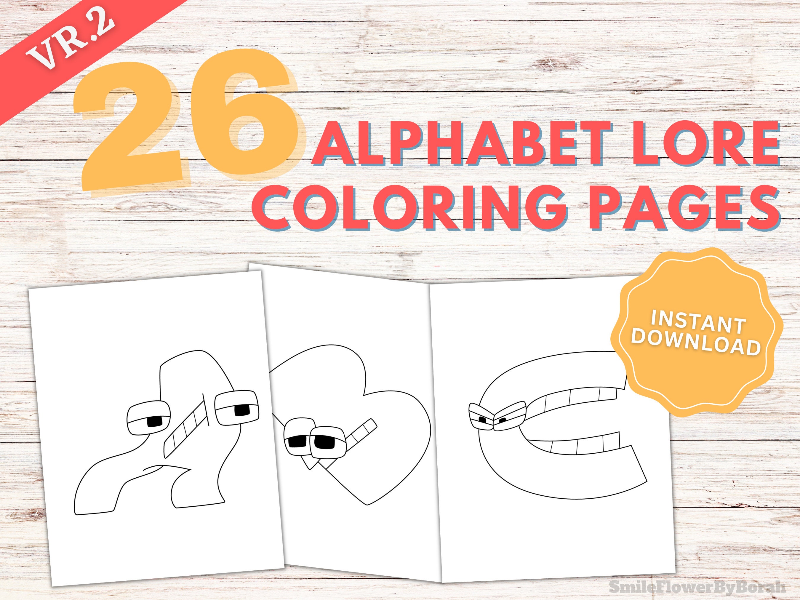 Alphabet Lore Coloring Pages Printable for Free Download