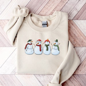 Snowman Sweatshirt, Christmas Sweatshirt, Snowman Tee, Snowman T-Shirt, Christmas Crewneck, Christmas Sweater, Christmas Shirts for Women