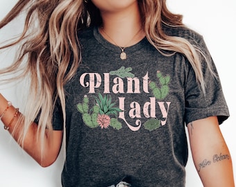 Plant Lady Vintage Shirt, Plant Gift, Plant Lover Shirt, Gardening Shirt, Plant Lover Graphic Tee, Plant T Shirt, Retro Gardening, Boho Tee