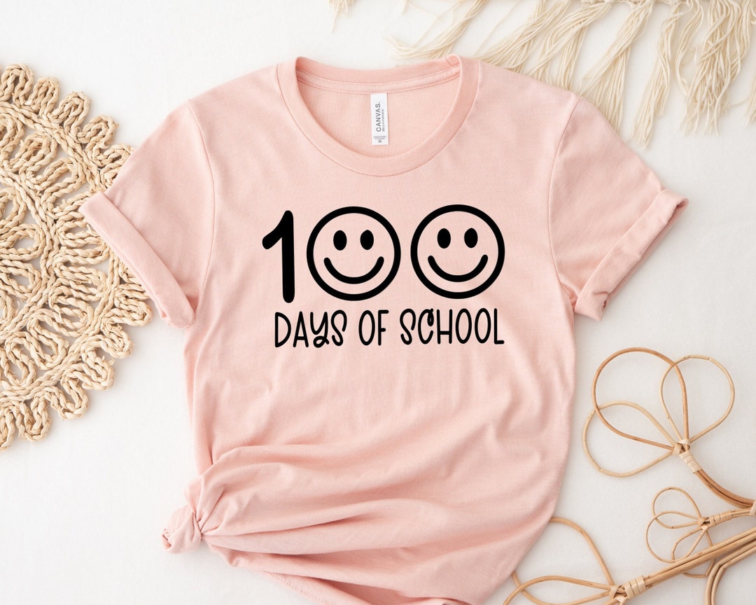 100 Days of School Shirt, Funny Teacher Shirt, Girls Student Shirt