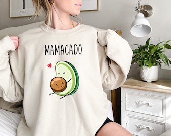 Mamacado Sweatshirt and Hoodie, Baby Announcement Shirt, New Mom Gift, Pregnancy Reveal Shirt, Maternity Shirts, Baby Shower Gift