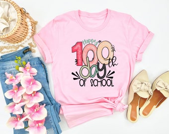 100 Days of School Shirt, 100 Day Shirt, 100th Day Of School Celebration, Student Shirt,Back to School Shirt, Gift For Teacher