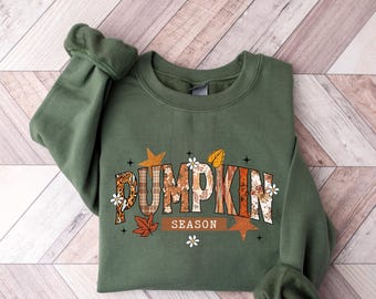 Retro Pumpkin Season Sweatshirt - Thanksgiving Gift Fall Gifts - Autumn Sweatshirt - Cute Fall Sweatshirt - Halloween Sweatshirts For Women