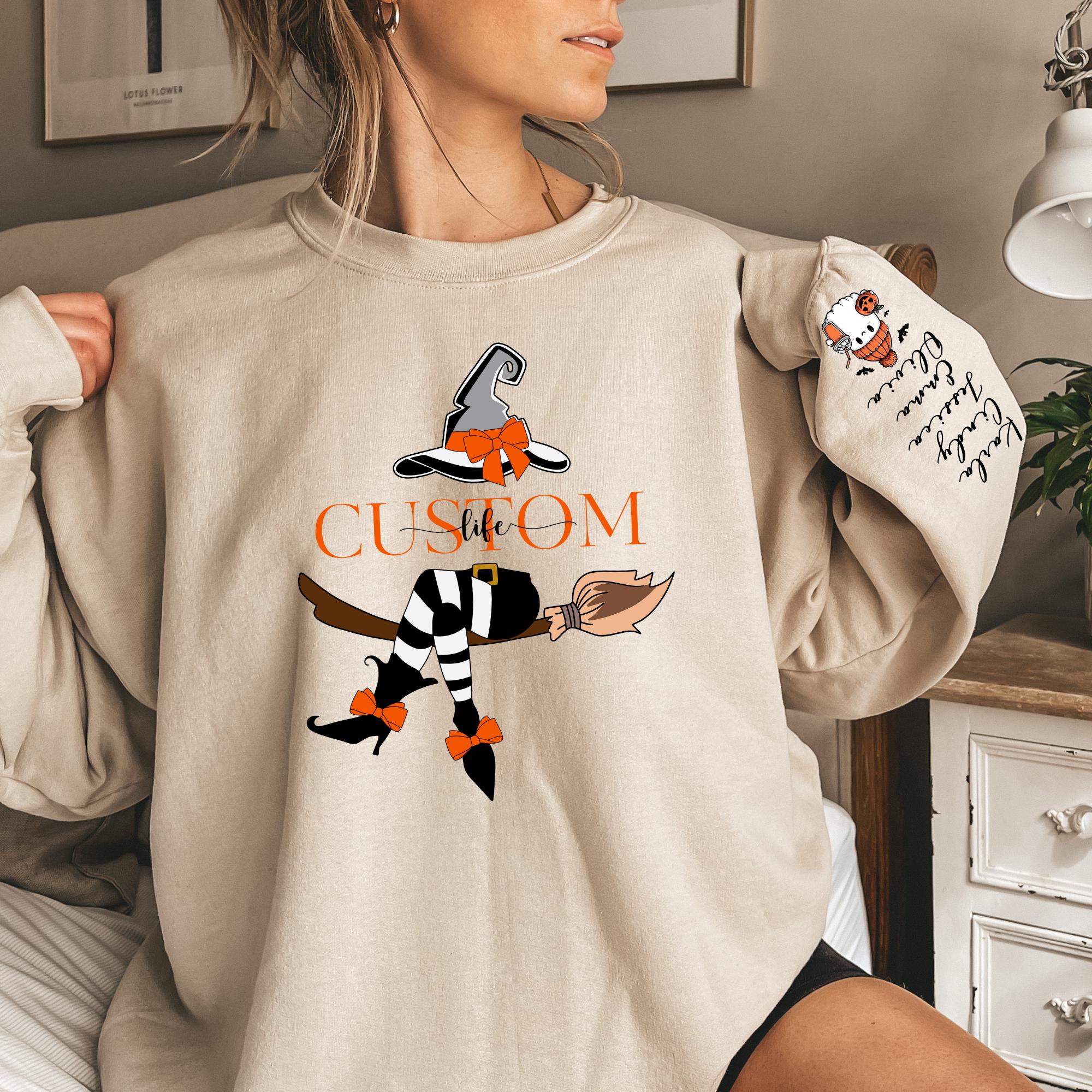 Sweat-shirt Halloween Rétro Pour Femme - Manches Longues, Imprimé Coloré, Polaire Douce, Style Décontracté
