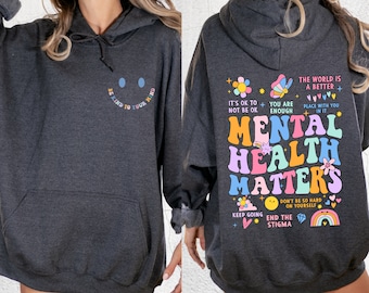 Mental Health Matters Sweatshirt, Women Inspirational Sweatshirt, Mental Health Sweatshirt, Anxiety Sweatshirt, Inspirational Sweatshirt