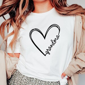 Grandma Shirt, Grandma Gift, Grandma Heart Shirt, Funny Grandma Shirt, Mothers Day Gift, Grandma Birthday Gift
