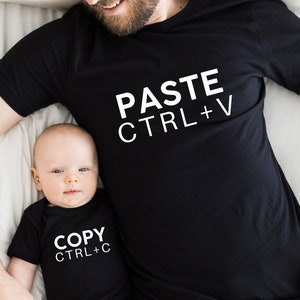 Copy Paste Shirt, Matching Shirts, Ctrl C Shirt, Ctrl V Shirt, Family Shirts, Fathers Day Shirt, Fathers Day Gift, Father Son Shirts