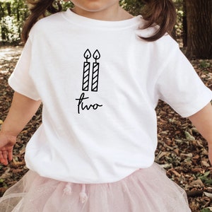 Two Candle Birthday Shirt,2nd birthday, 2nd candle birthday, Second Birthday Shirt Boy, 2nd Birthday Shirt Girls, Second Birthday Shirt