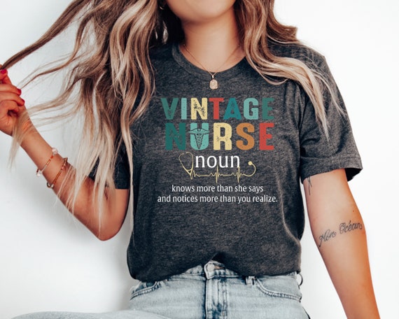 Vintage Nurse Shirt, Nurse Shirt, RN Shirts, Nurse Shirt,Funny Nursing Shirt, Retro Nurse Shirt,Nurse Life Tee,Gift For Nurse