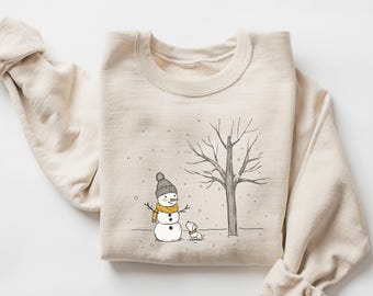 Christmas Snowman Sweatshirt, Christmas Sweatshirt, Snowman Shirt, Snowman T-Shirt, Christmas Crewneck, Christmas Shirts for Women
