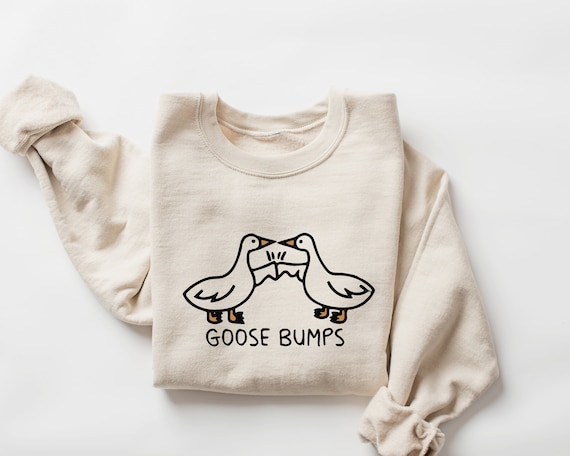 Goose Bump Sweatshirt, Silly Goose Sweater, Christmas Shirt, Greetings Sweater,Gift for Goose Lover,Couple Tee, Christmas Sweatshirt