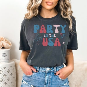 Retro USA Comfort Colors Shirt,4th of July tee, Retro funny fourth shirt,Womens 4th of July shirt, America Patriotic Shirt, Independence Day