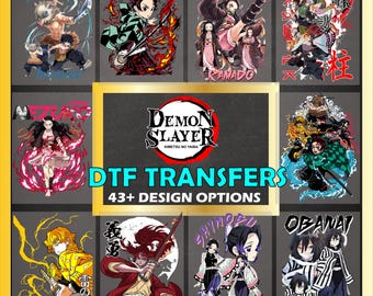 Popular Trending Anime DTF Transfers, Japanese dark fantasy graphics, Shirt Art iron on, Ready To Press dtf decal 2025