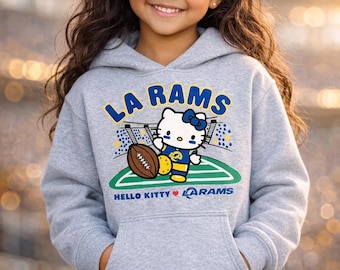 Los Angeles R ams x H ello Kitty, Football fan graphic, Kids - Youth unisex Hoodie