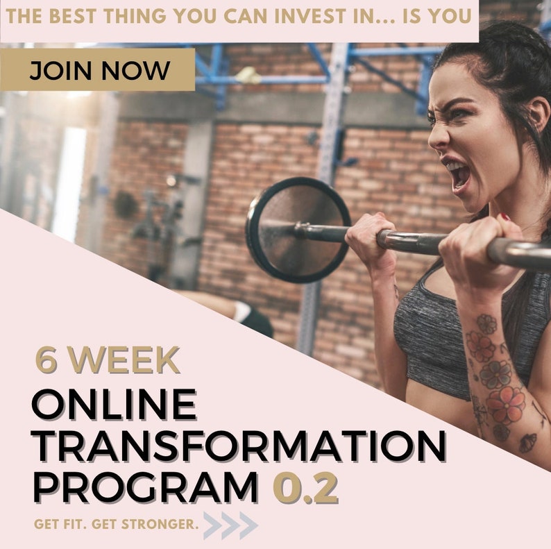 6 Week Online Transformation Program 0.2 - Etsy