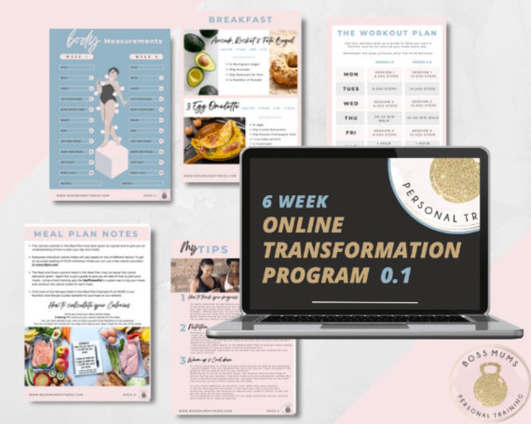 6 Week Online Transformation Plan | Exercise Program | Fitness Plan ...
