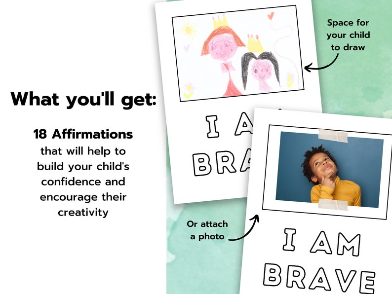 Printable Affirmations for Kids, Coloring and Handwriting Practice ...