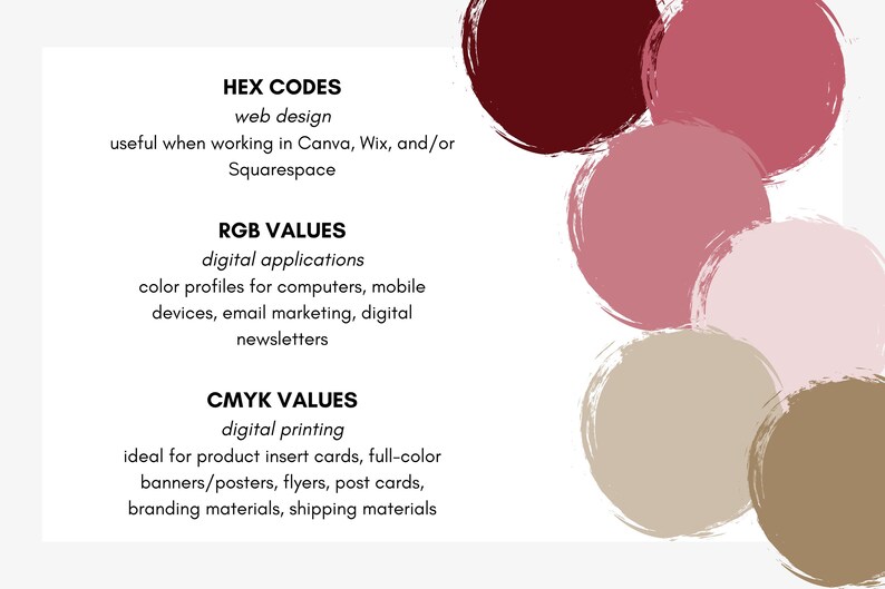 Love Letters Color Palette, Burgundy, Rouge, Rusty Rose, Light Pink ...