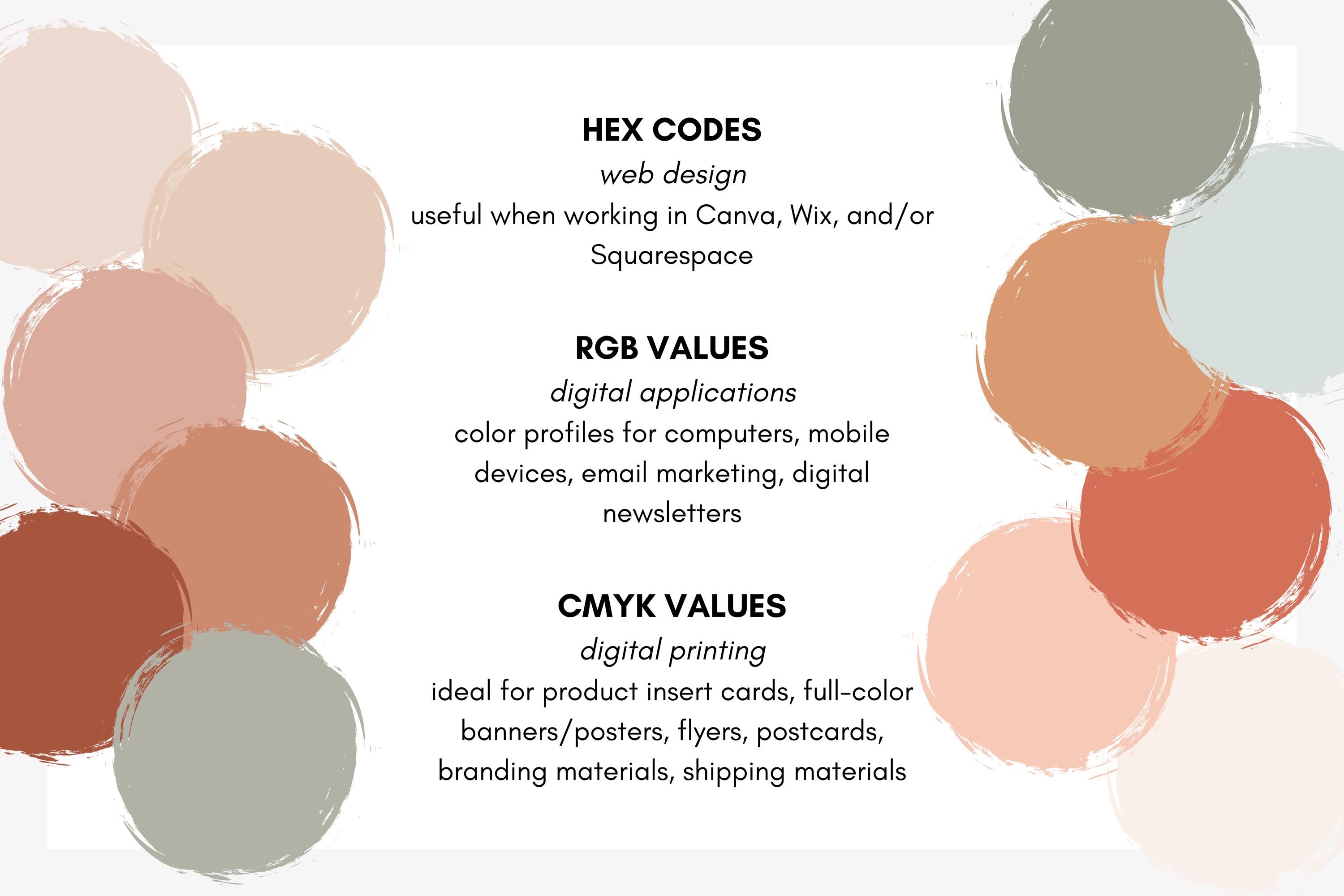 Boho Color Palette Bundle, Blush Pink, Peach, Coral, Sand, Mint, Sage ...