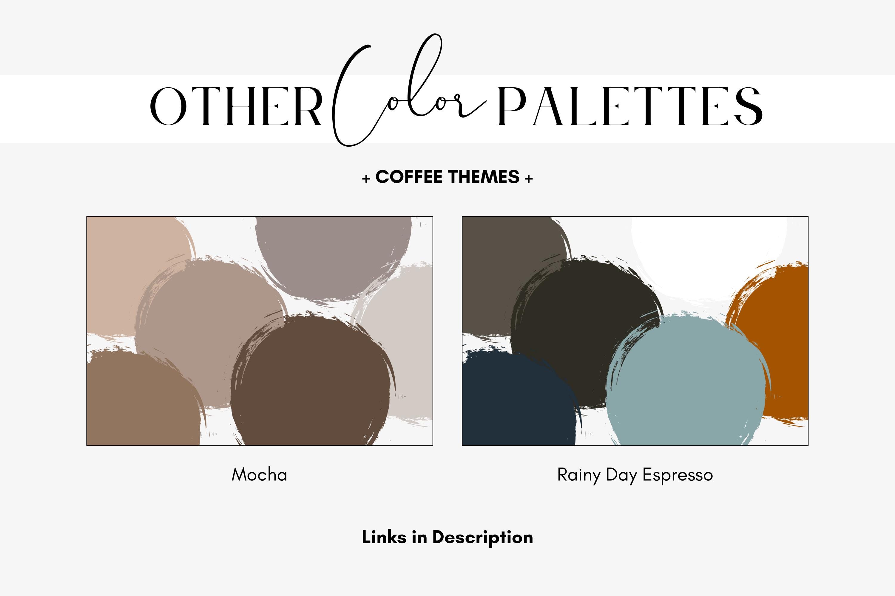 Espresso Color Palette, Brown Shades, Mocha, Dark Chocolate, Coffee ...