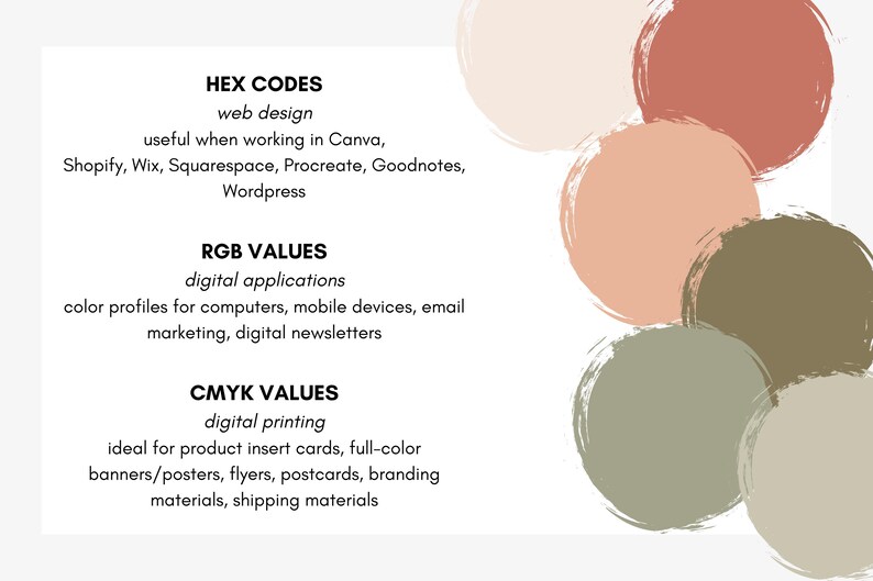 Rustic Rgb Rustic Petals Brand Color Palette, Boho Earth Tone Aesthetic, Blush ...