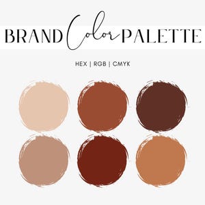 Ciepła paleta kolorów piernika, brąz, beż, taupe, ciemne odcienie czekolady do brandingu, pakowania, mediów społecznościowych, motywu zimowego, kodów szesnastkowych