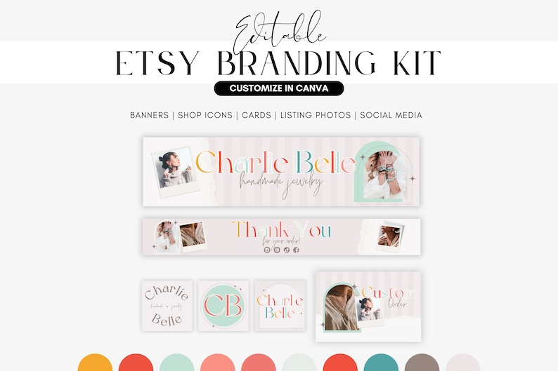 Etsy Shop Branding Kit, Canva Templates (digital Download) Etsy
