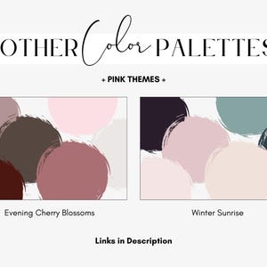 Dusty Rose Color Palette, Soft Pink Brand Colors for Website and Social ...