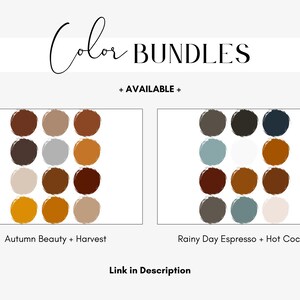 Moody Fall Color Palette for Branding Design, Autumn Brand Colors for ...