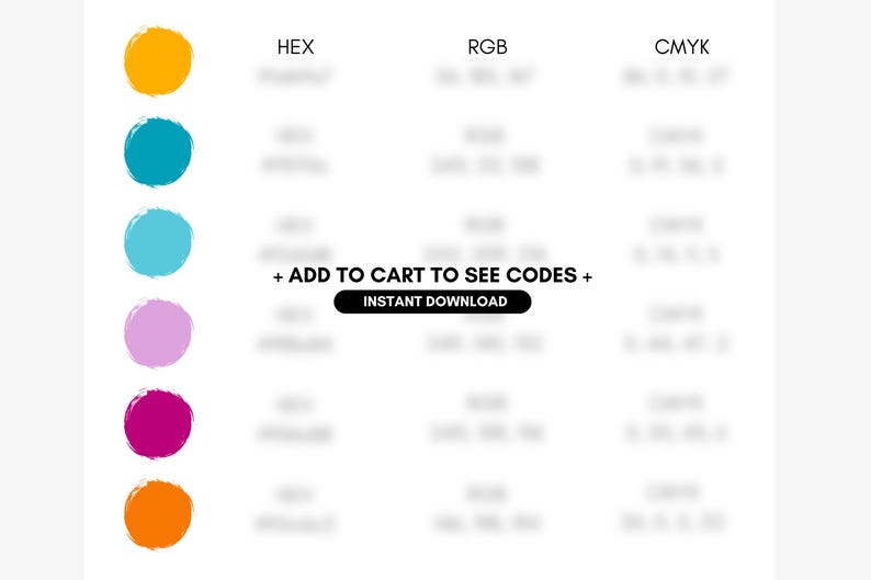 Bright Birthday Theme Color Palette for Branding Design, Marigold ...