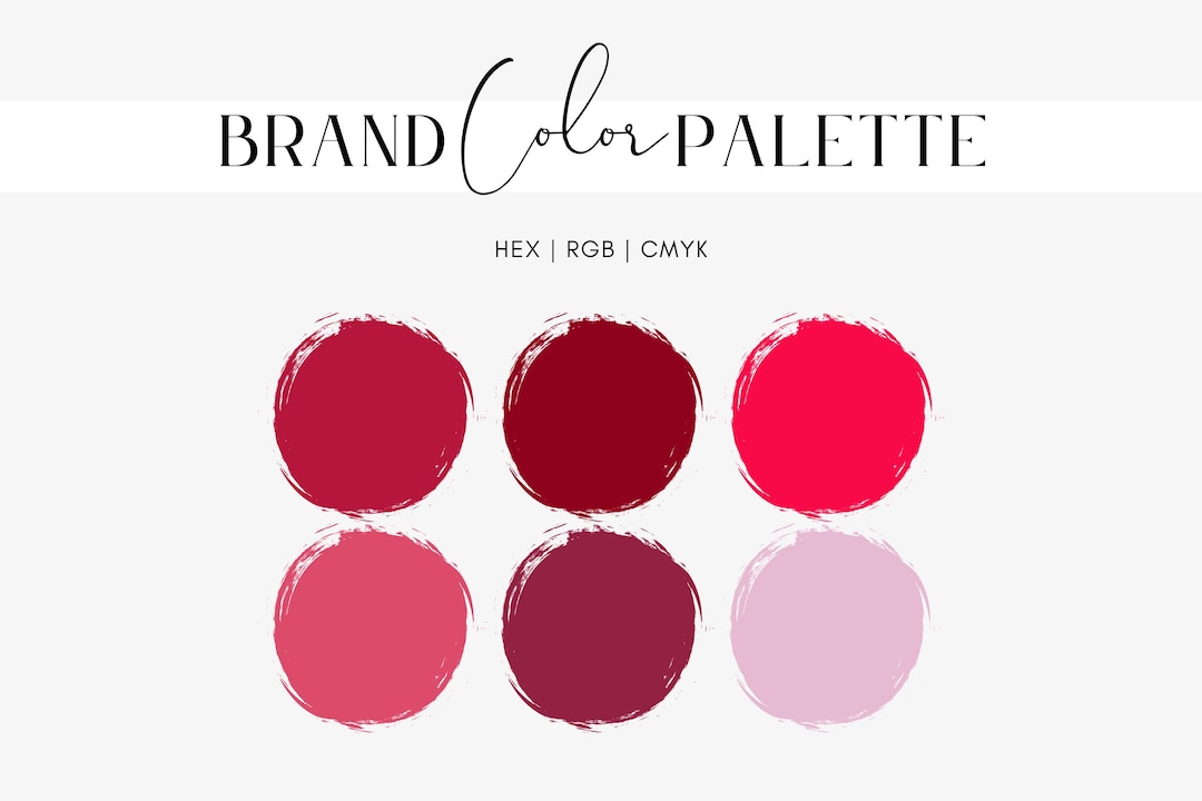 Berry Tart Color Palette, Rouge, Bright Pink, Burgundy, Red Wine ...