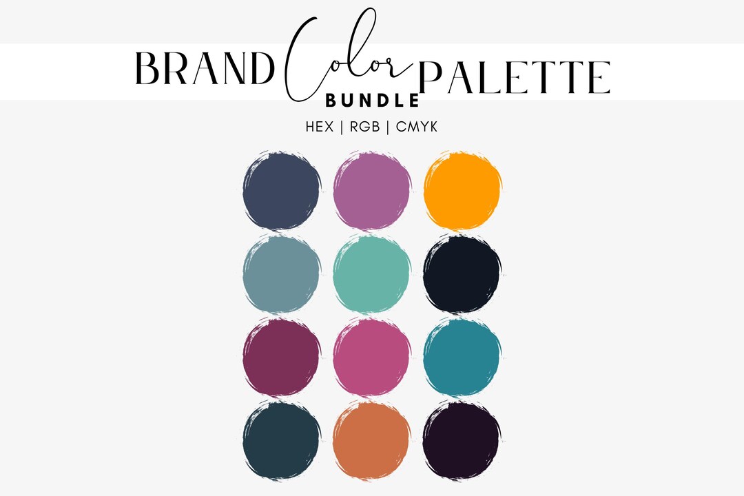 Spooky Season Color Palette Bundle, Halloween Hex Codes, RGB, CMYK for ...