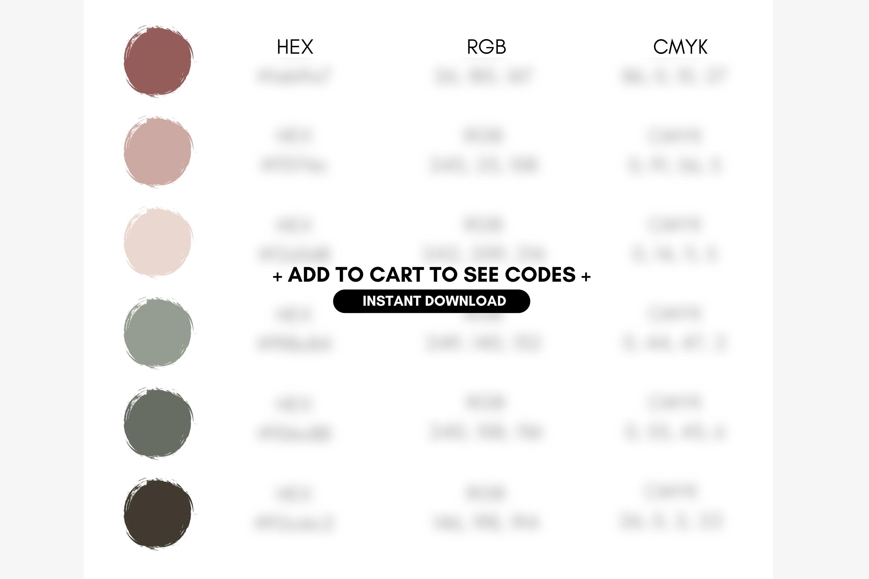 モーブとセージグリーンのカラーパレット、ナチュラルカラーテーマ、ウェブサイトとソーシャルメディアのブランディング、16進コード、RGB、CMYK、即時ダウンロード  - Etsy 日本